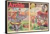 Archie Comics Retro: Archie Comic Spread Circus Serenade  (Aged)-Harry Sahle-Framed Stretched Canvas