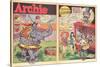 Archie Comics Retro: Archie Comic Spread Circus Serenade  (Aged)-Harry Sahle-Stretched Canvas