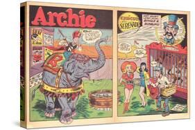 Archie Comics Retro: Archie Comic Spread Circus Serenade  (Aged)-Harry Sahle-Stretched Canvas