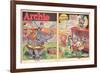 Archie Comics Retro: Archie Comic Spread Circus Serenade  (Aged)-Harry Sahle-Framed Art Print