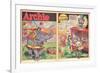 Archie Comics Retro: Archie Comic Spread Circus Serenade  (Aged)-Harry Sahle-Framed Premium Giclee Print