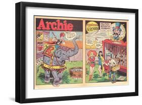 Archie Comics Retro: Archie Comic Spread Circus Serenade  (Aged)-Harry Sahle-Framed Art Print