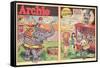 Archie Comics Retro: Archie Comic Spread Circus Serenade  (Aged)-Harry Sahle-Framed Stretched Canvas