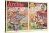 Archie Comics Retro: Archie Comic Spread Circus Serenade  (Aged)-Harry Sahle-Stretched Canvas