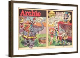 Archie Comics Retro: Archie Comic Spread Circus Serenade  (Aged)-Harry Sahle-Framed Art Print