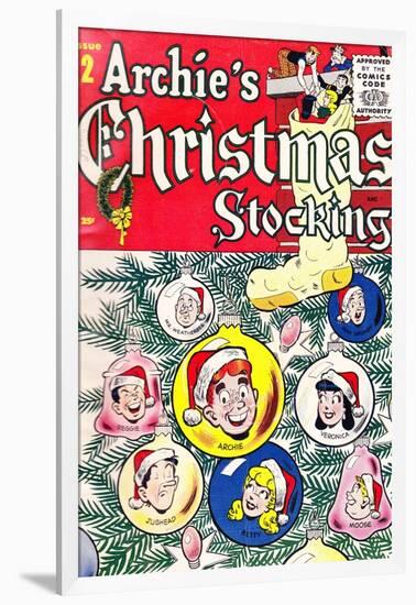 Archie Comics Retro: Archie's Christmas Stocking Cover No.2 (Aged)-null-Framed Art Print