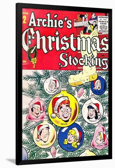 Archie Comics Retro: Archie's Christmas Stocking Cover No.2 (Aged)-null-Framed Art Print