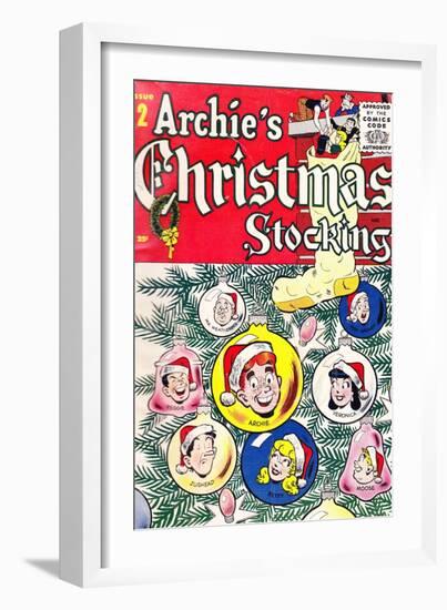 Archie Comics Retro: Archie's Christmas Stocking Cover No.2 (Aged)-null-Framed Art Print