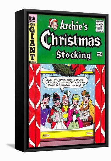 Archie Comics Retro: Archie's Christmas Stocking Cover No.6 (Aged)-null-Framed Stretched Canvas