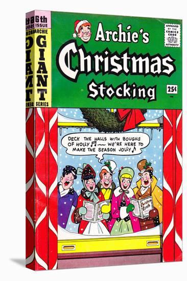 Archie Comics Retro: Archie's Christmas Stocking Cover No.6 (Aged)-null-Stretched Canvas