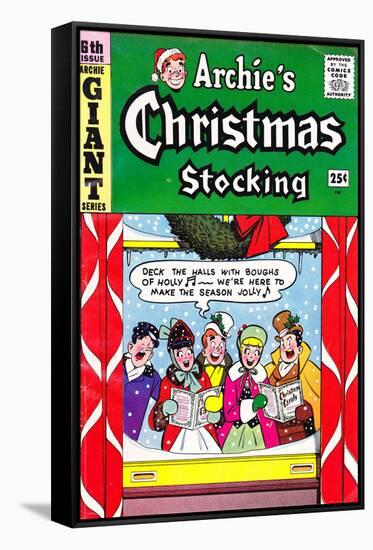 Archie Comics Retro: Archie's Christmas Stocking Cover No.6 (Aged)-null-Framed Stretched Canvas