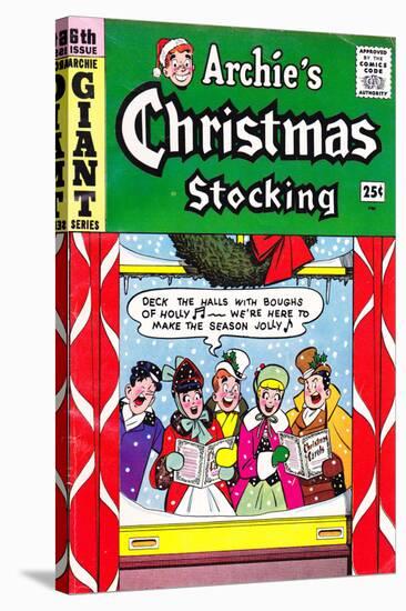 Archie Comics Retro: Archie's Christmas Stocking Cover No.6 (Aged)-null-Stretched Canvas