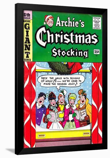 Archie Comics Retro: Archie's Christmas Stocking Cover No.6 (Aged)-null-Framed Poster