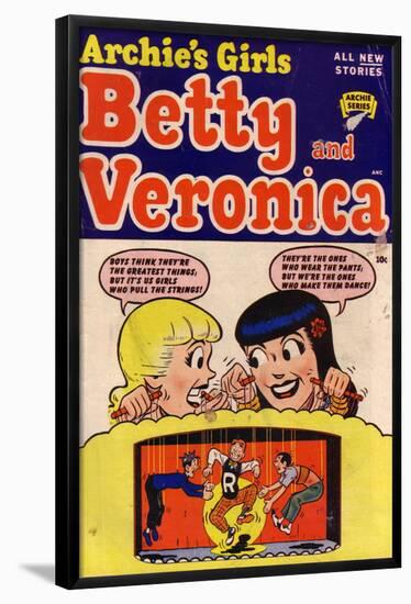 Archie Comics Retro: Archie's Girls Betty and Veronica Comic Book Cover No.1 (Aged)-Bill Vigoda-Framed Poster