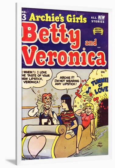 Archie Comics Retro: Archie's Girls Betty and Veronica Comic Book Cover No.3 (Aged)-George Frese-Framed Art Print