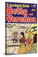 Archie Comics Retro: Archie's Girls Betty and Veronica Comic Book Cover No.3 (Aged)-George Frese-Stretched Canvas