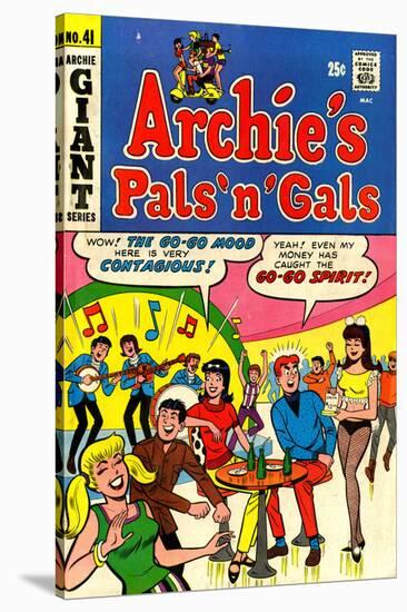 Archie Comics Retro: Archie's Pals 'n' Gals Comic Book Cover No.41 (Aged)-null-Stretched Canvas