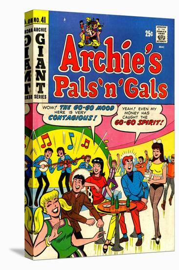 Archie Comics Retro: Archie's Pals 'n' Gals Comic Book Cover No.41 (Aged)-null-Stretched Canvas