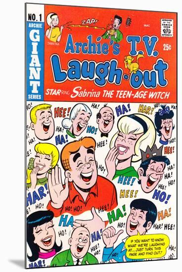 Archie Comics Retro: Archie's T.V. Laugh-out Cover No.1 with Sabrina the Teen-age Witch (Aged)-null-Mounted Poster