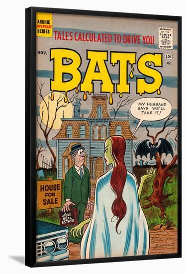 Archie Comics Retro: Bats Comic Book Cover (Aged)-null-Framed Poster