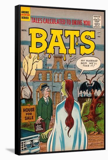 Archie Comics Retro: Bats Comic Book Cover (Aged)-null-Framed Stretched Canvas