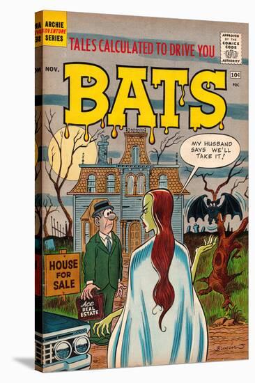 Archie Comics Retro: Bats Comic Book Cover (Aged)-null-Stretched Canvas