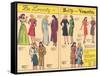 Archie Comics Retro: Be Lovely with Betty and Veronica Dress Patterns  (Aged)-null-Framed Stretched Canvas