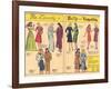 Archie Comics Retro: Be Lovely with Betty and Veronica Dress Patterns  (Aged)-null-Framed Art Print