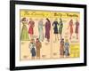 Archie Comics Retro: Be Lovely with Betty and Veronica Dress Patterns  (Aged)-null-Framed Art Print