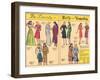 Archie Comics Retro: Be Lovely with Betty and Veronica Dress Patterns  (Aged)-null-Framed Art Print