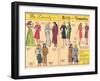 Archie Comics Retro: Be Lovely with Betty and Veronica Dress Patterns  (Aged)-null-Framed Art Print