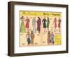 Archie Comics Retro: Be Lovely with Betty and Veronica Dress Patterns  (Aged)-null-Framed Art Print