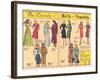 Archie Comics Retro: Be Lovely with Betty and Veronica Dress Patterns  (Aged)-null-Framed Art Print