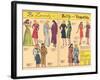 Archie Comics Retro: Be Lovely with Betty and Veronica Dress Patterns  (Aged)-null-Framed Art Print