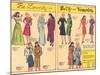 Archie Comics Retro: Be Lovely with Betty and Veronica Dress Patterns  (Aged)-null-Mounted Art Print