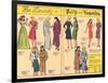 Archie Comics Retro: Be Lovely with Betty and Veronica Dress Patterns  (Aged)-null-Framed Art Print