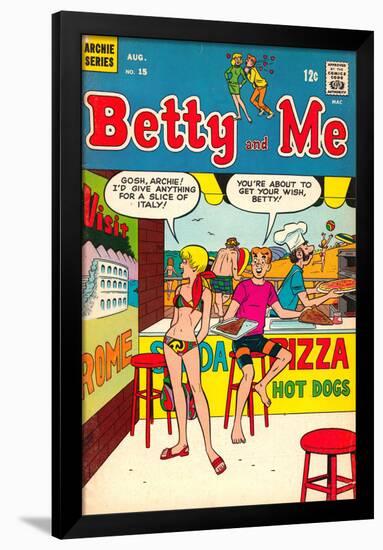 Archie Comics Retro: Betty and Me Comic Book Cover No.15 (Aged)-null-Framed Poster