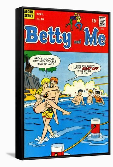 Archie Comics Retro: Betty and Me Comic Book Cover No.16 (Aged)-null-Framed Stretched Canvas