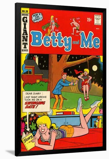 Archie Comics Retro: Betty and Me Comic Book Cover No.38 (Aged)-null-Framed Poster