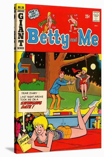 Archie Comics Retro: Betty and Me Comic Book Cover No.38 (Aged)-null-Stretched Canvas