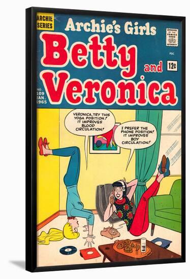 Archie Comics Retro: Betty and Veronica Comic Book Cover No.109 (Aged)-null-Framed Poster