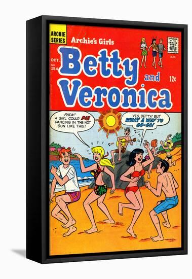 Archie Comics Retro: Betty and Veronica Comic Book Cover No.154 (Aged)-null-Framed Stretched Canvas