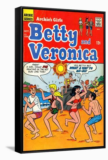 Archie Comics Retro: Betty and Veronica Comic Book Cover No.154 (Aged)-null-Framed Stretched Canvas