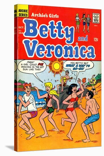 Archie Comics Retro: Betty and Veronica Comic Book Cover No.154 (Aged)-null-Stretched Canvas