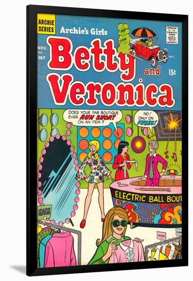 Archie Comics Retro: Betty and Veronica Comic Book Cover No.167 (Aged)-null-Framed Poster