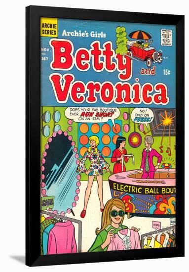 Archie Comics Retro: Betty and Veronica Comic Book Cover No.167 (Aged)-null-Framed Poster