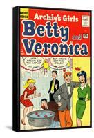 Archie Comics Retro: Betty and Veronica Comic Book Cover No.96 (Aged)-null-Framed Stretched Canvas