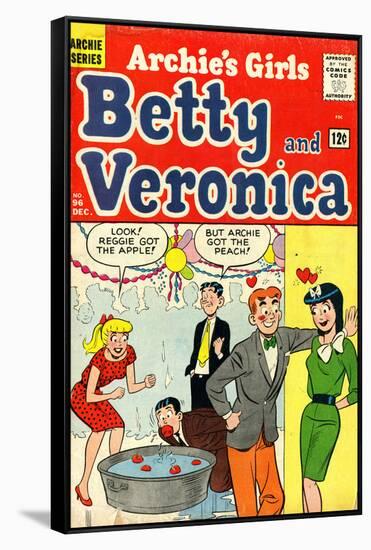 Archie Comics Retro: Betty and Veronica Comic Book Cover No.96 (Aged)-null-Framed Stretched Canvas