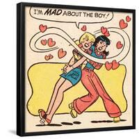 Archie Comics Retro: Betty and Veronica Comic Panel; Mad About The Boy (Aged)-null-Framed Poster