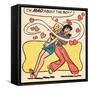 Archie Comics Retro: Betty and Veronica Comic Panel; Mad About The Boy (Aged)-null-Framed Stretched Canvas